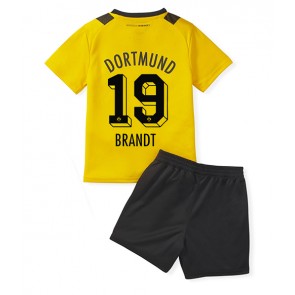 Borussia Dortmund Julian Brandt #19 kläder Barn 2022-23 Hemmatröja Kortärmad (+ korta byxor)